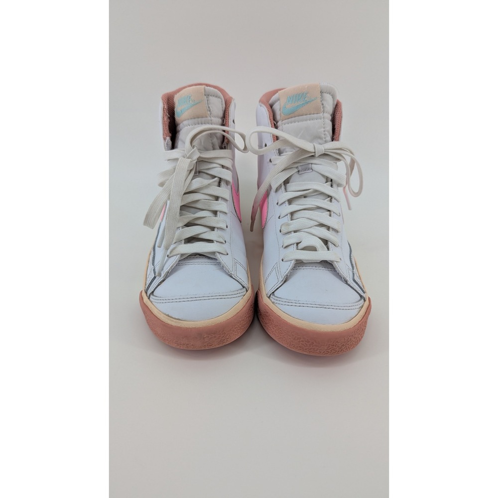 Nike Blazer Mid 77 GS White Pink Foam High Top Sneakers DA4086-115 Size 4.5Y